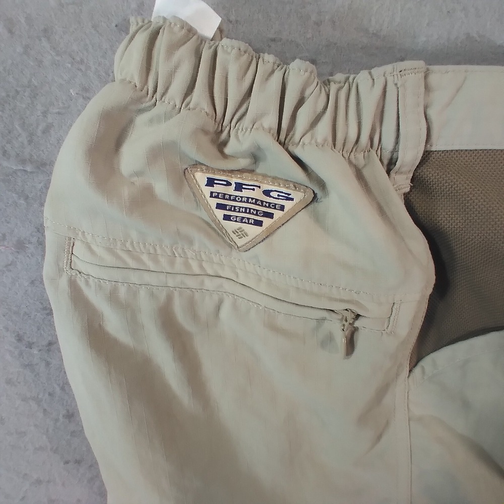 Columbia PFG cargo hiking shorts men's XL extra large tan comfort waist outdoor - Picture 7 of 16